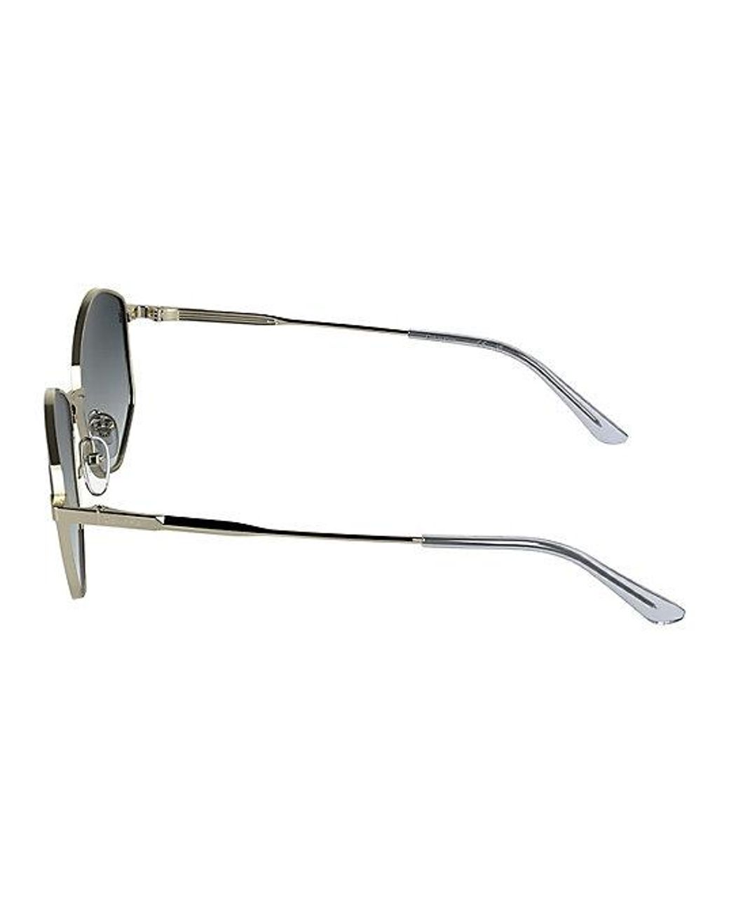 Calvin Klein Blue Modified Rectangle Sunglasses