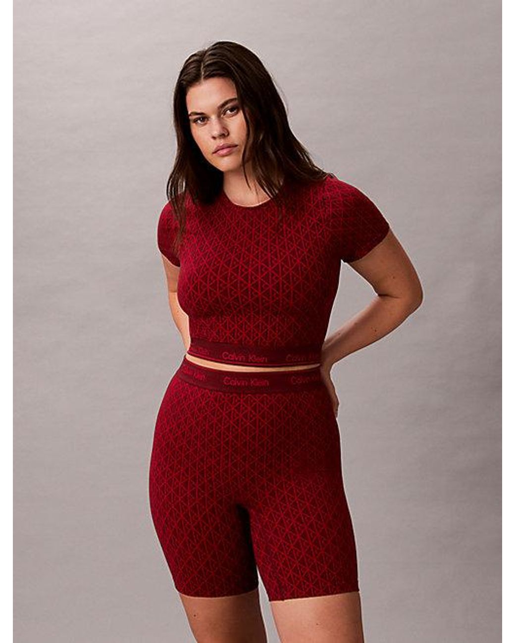 Calvin Klein Shapewear Shorts in het Red