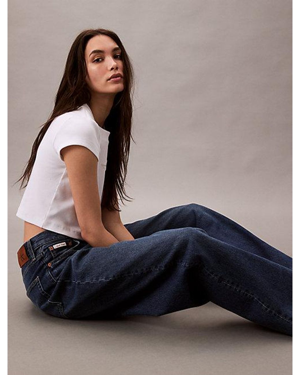 Calvin Klein Blue Jeans Wide Leg Jeans