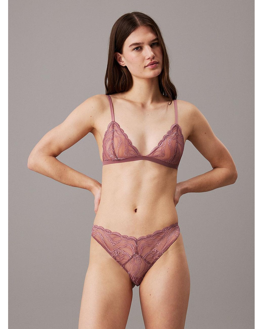 Pink lace calvin klein online