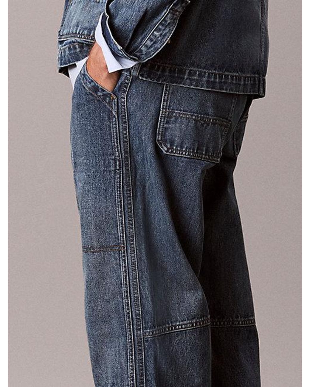 Calvin Klein Blue Jeans Straight Carpenter Jeans for men