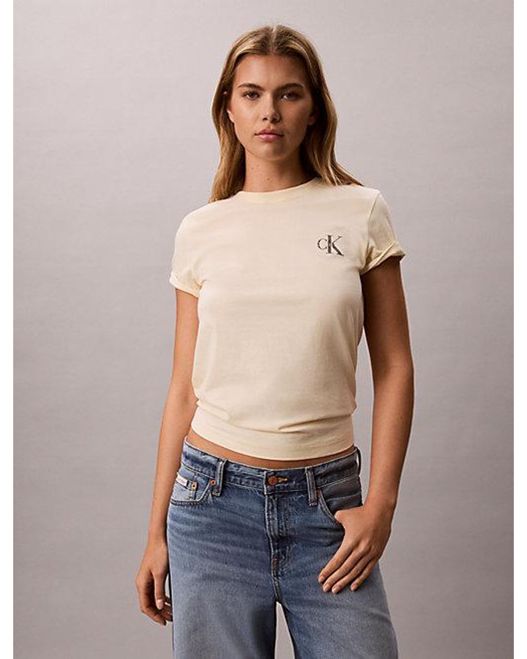 Calvin Klein White 2 Pack Cotton Monogram T-Shirts