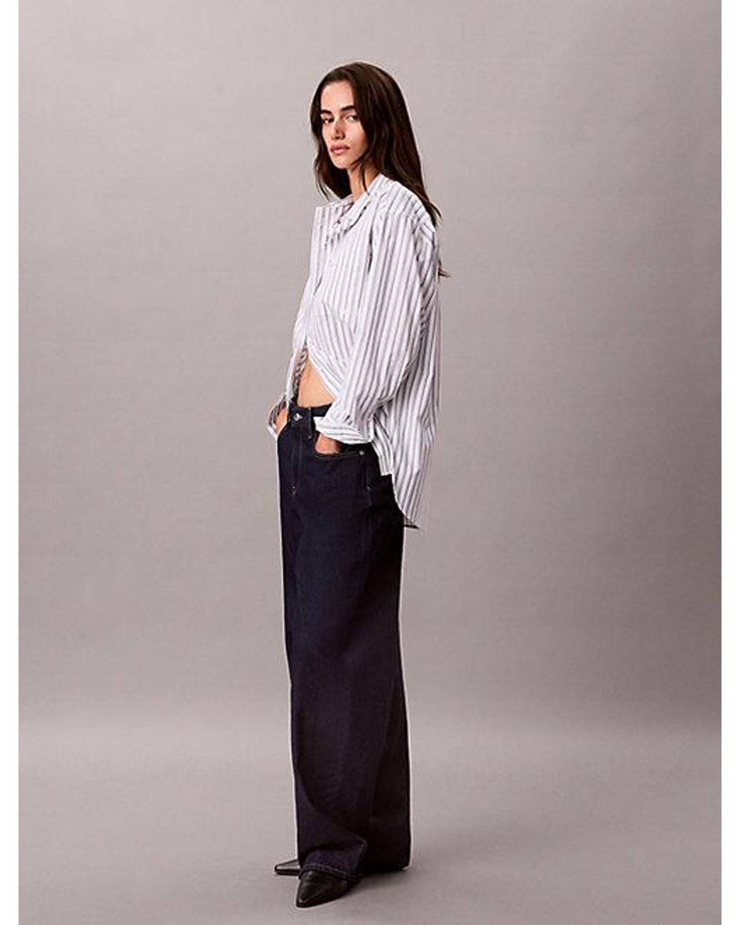 Calvin Klein Blue Jeans Relaxed Barrel Jeans