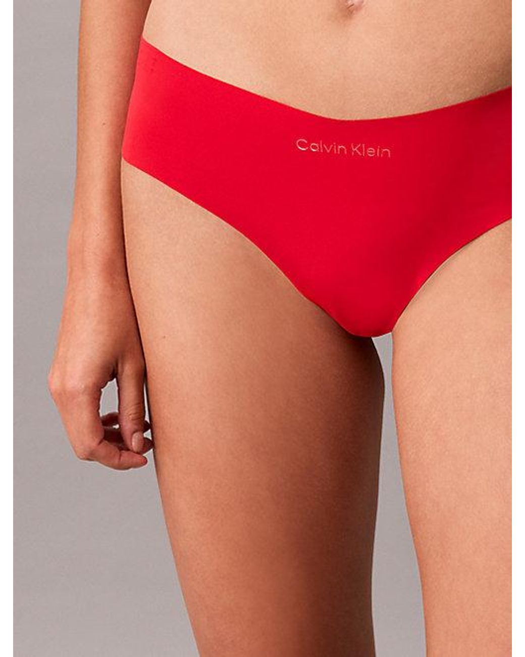Calvin Klein Red Thong Perfectly Fit Solution