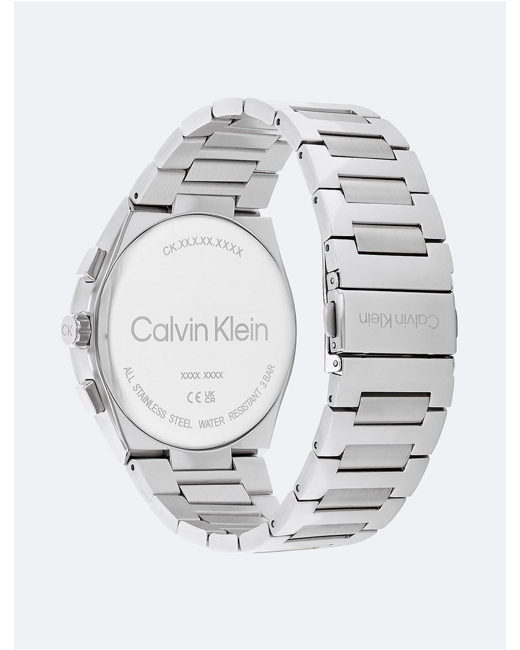 Calvin Klein Gray Multifunction H-Link Bracelet Watch for men