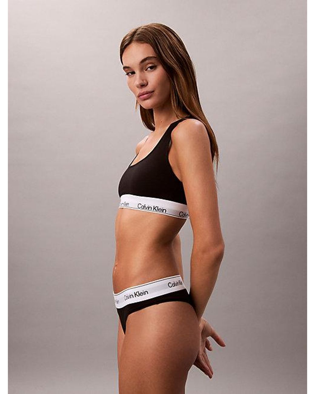 Calvin Klein Black Brazilian Briefs Icon Cotton Modal