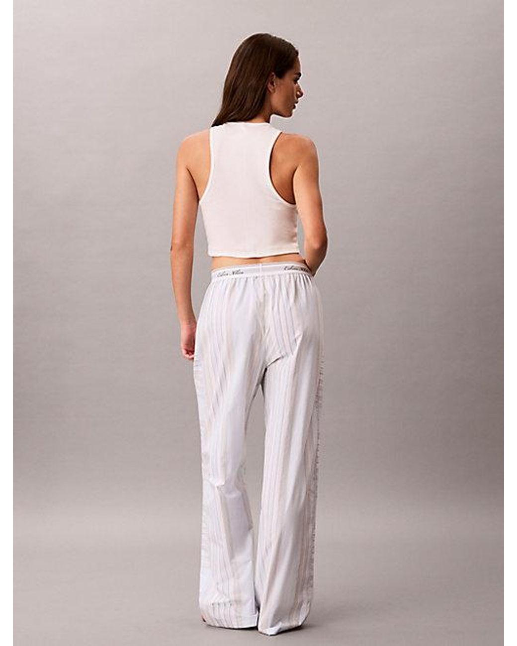 Calvin Klein Pink Pyjama Pants Icon Cotton Poplin