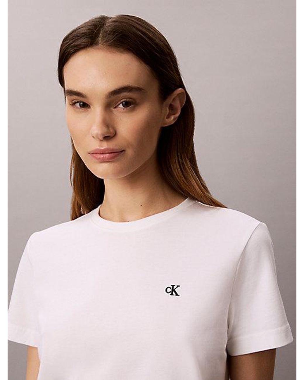 Calvin Klein Gray Jeans Monogram T-Shirt