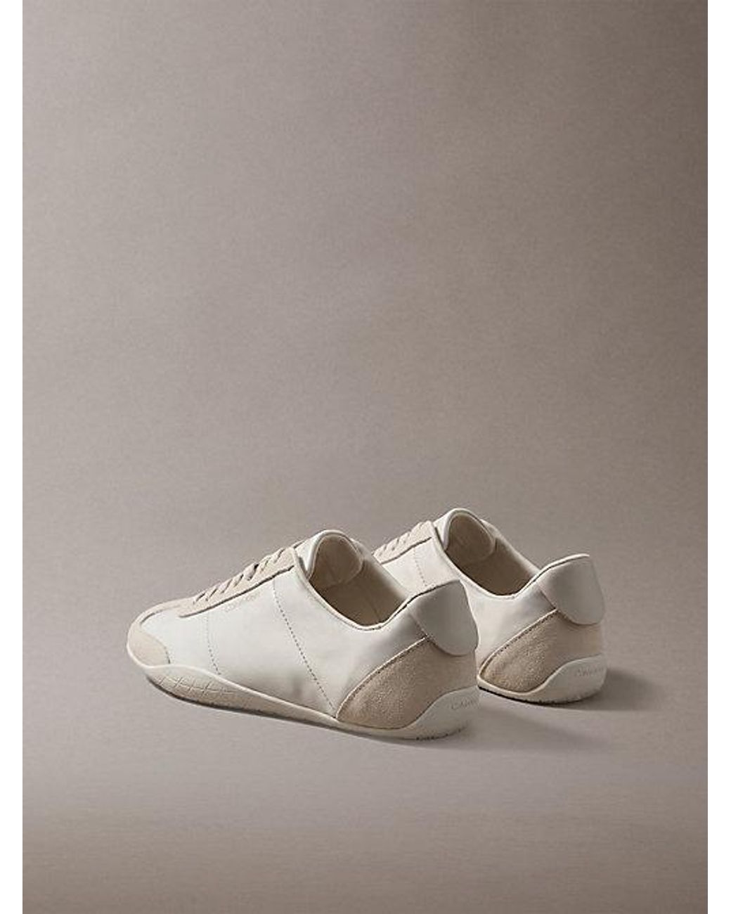 Calvin Klein Gray Satin Hybrid Ballet Trainers