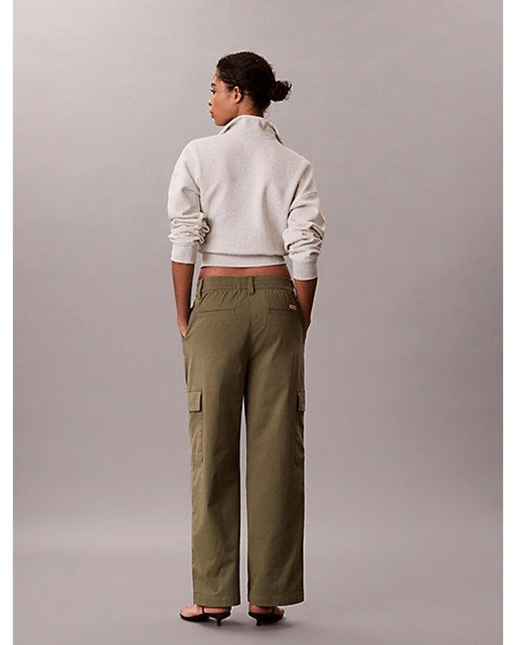 Calvin Klein Brown Jeans Cotton Stretch Cargo Pants