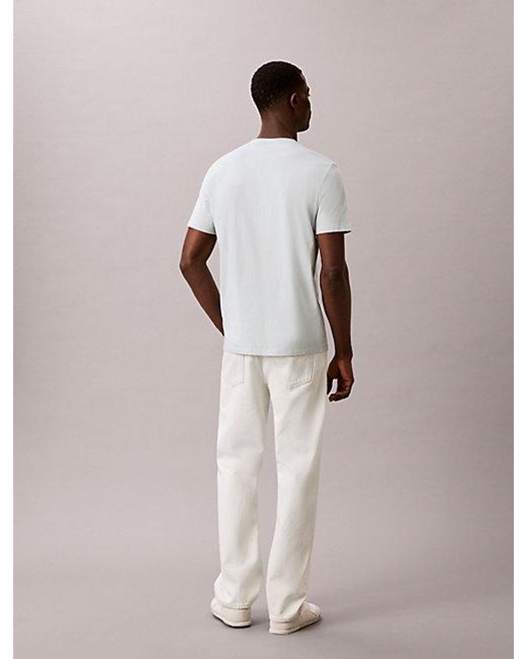 Calvin Klein Natural Jeans Monogram Logo T-Shirt for men