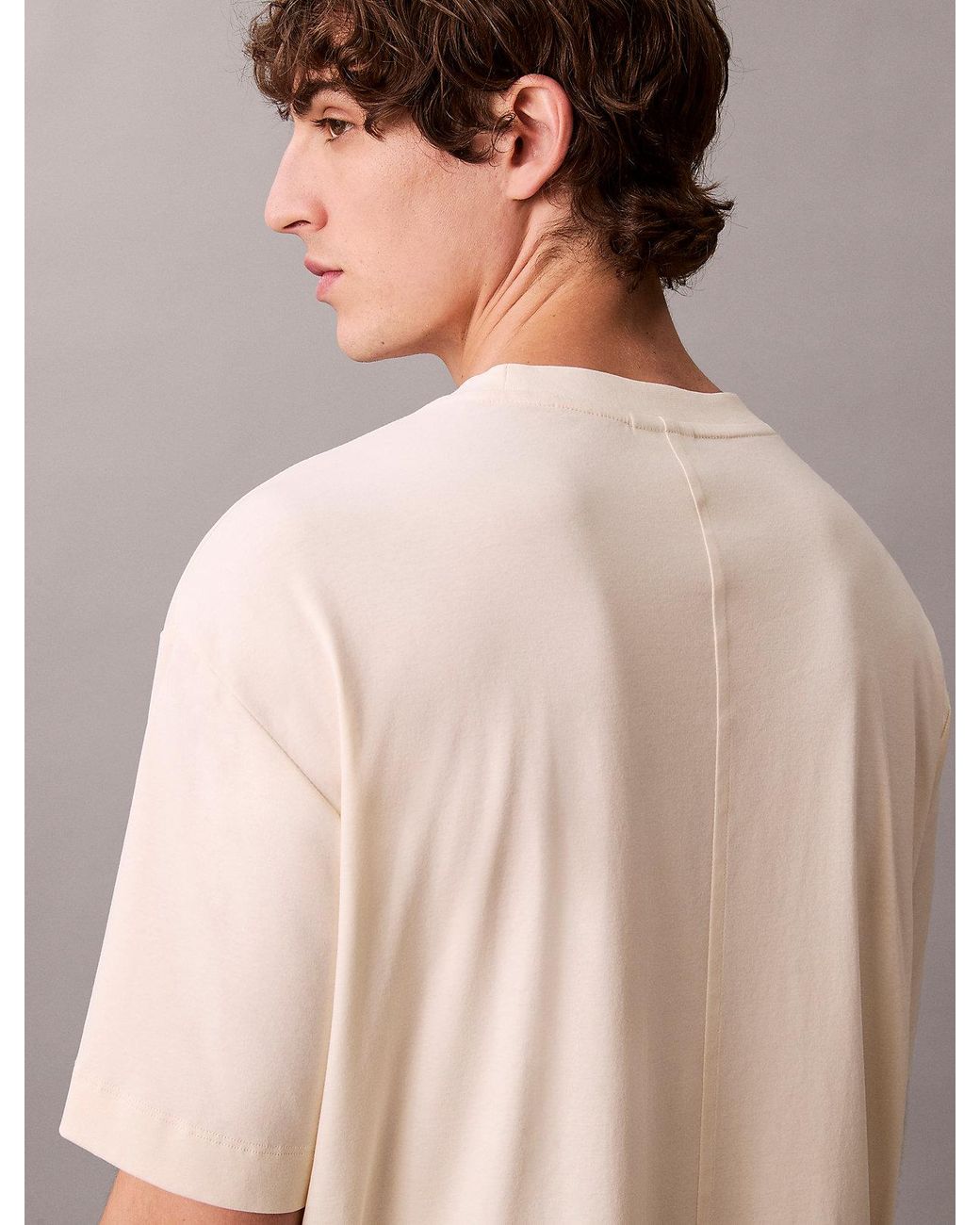 T-Shirt Relaxed Avec Logo Brodé Calvin Klein pour homme en coloris Multicolor