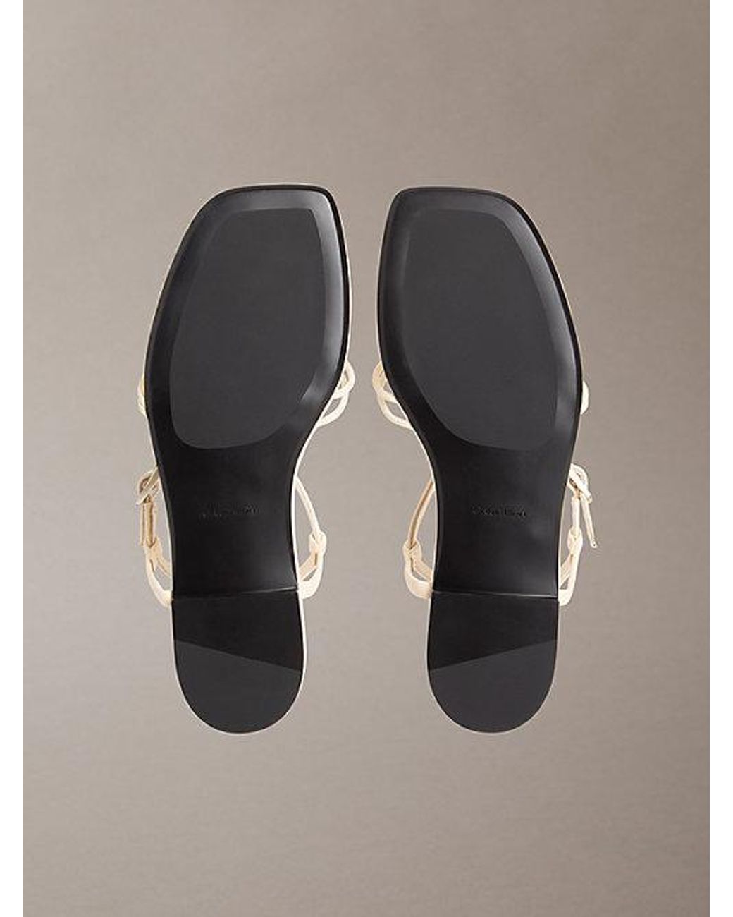 Calvin Klein Multicolor Ck Provence Square Toe Flat Sandals