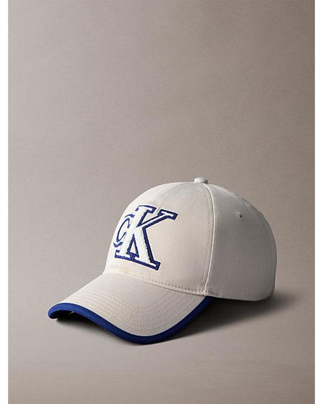 Calvin Klein Metallic Textured Monogram Baseball Cap for men
