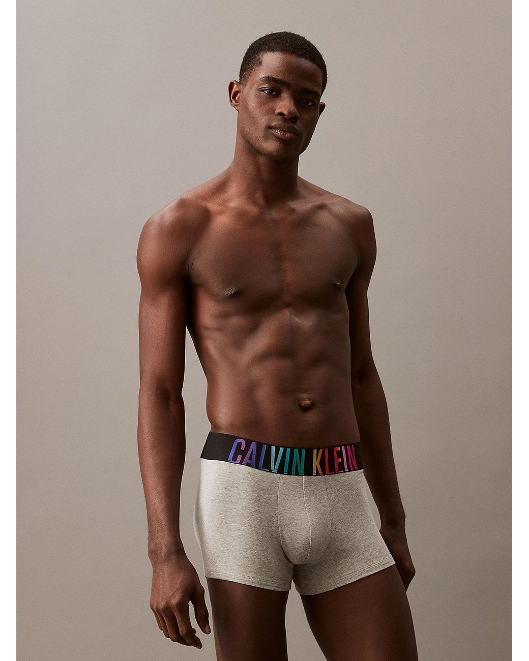 Calvin Klein Trunks Intense Power Pride in Grey for Men Lyst UK