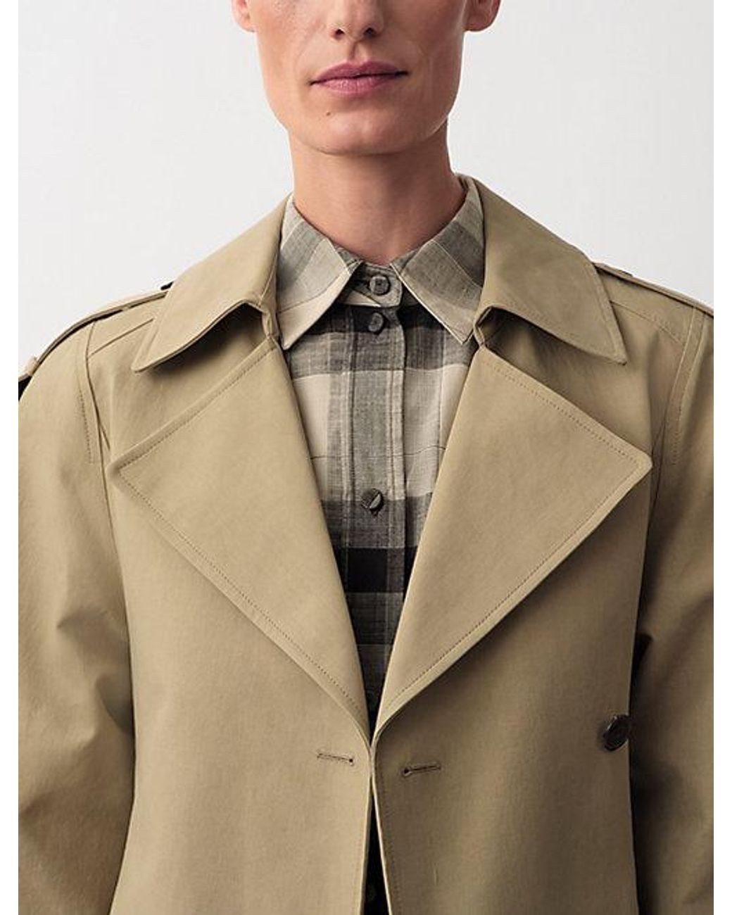Calvin Klein Natural Jones Trench Coat