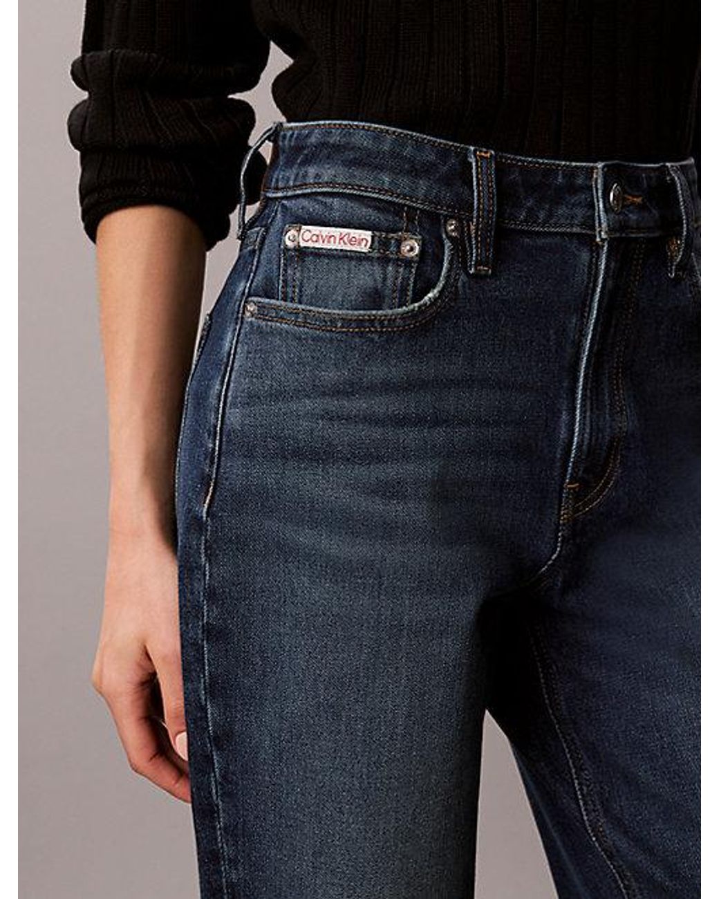 Calvin Klein Multicolor Jeans High Rise Straight Jeans