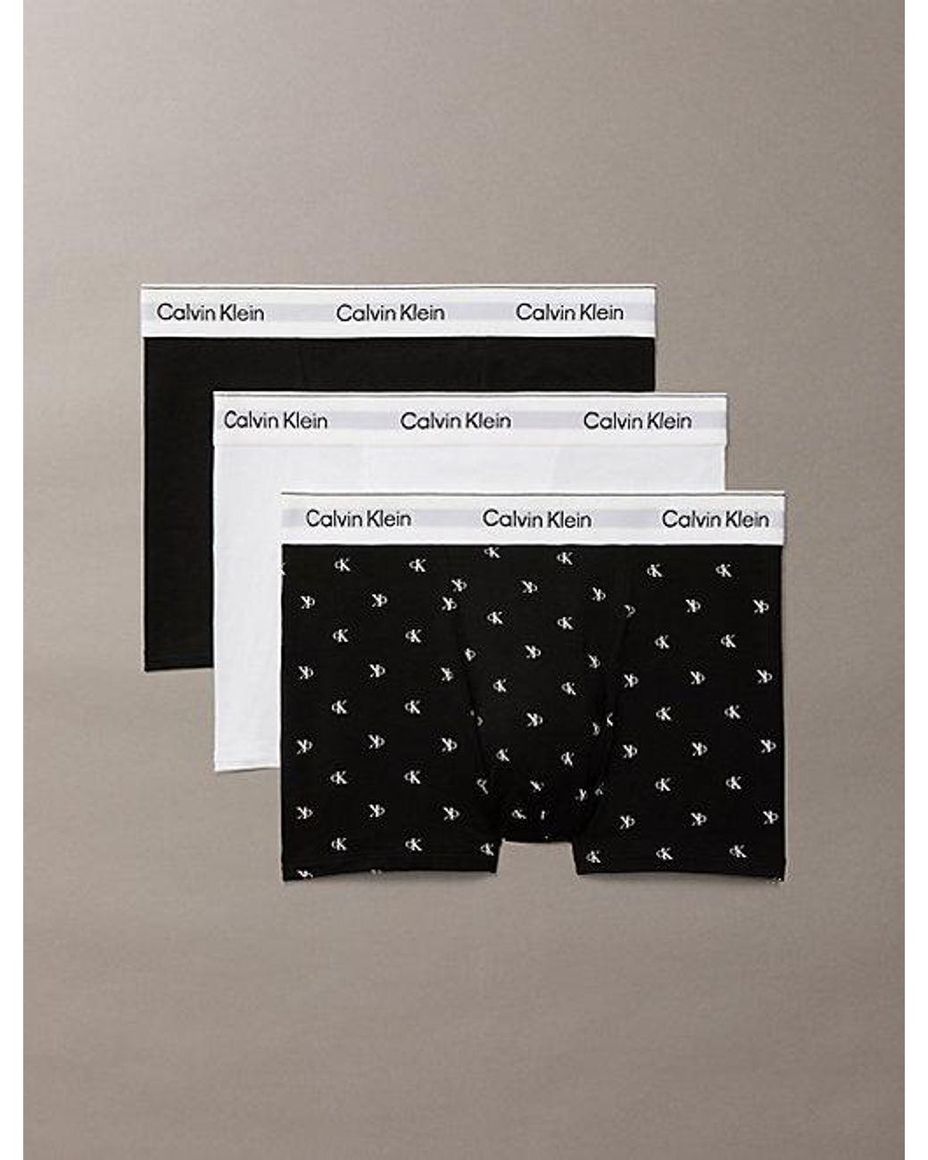 Calvin Klein Multicolor 3 Pack Relaxed Trunks for men