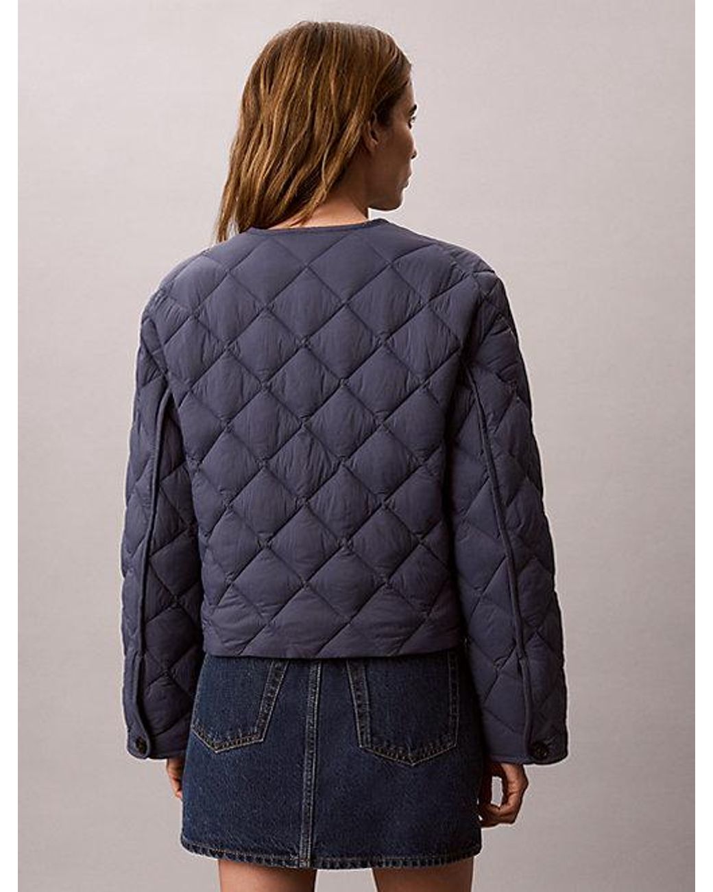 Calvin Klein Blue Quilted Liner Jacket