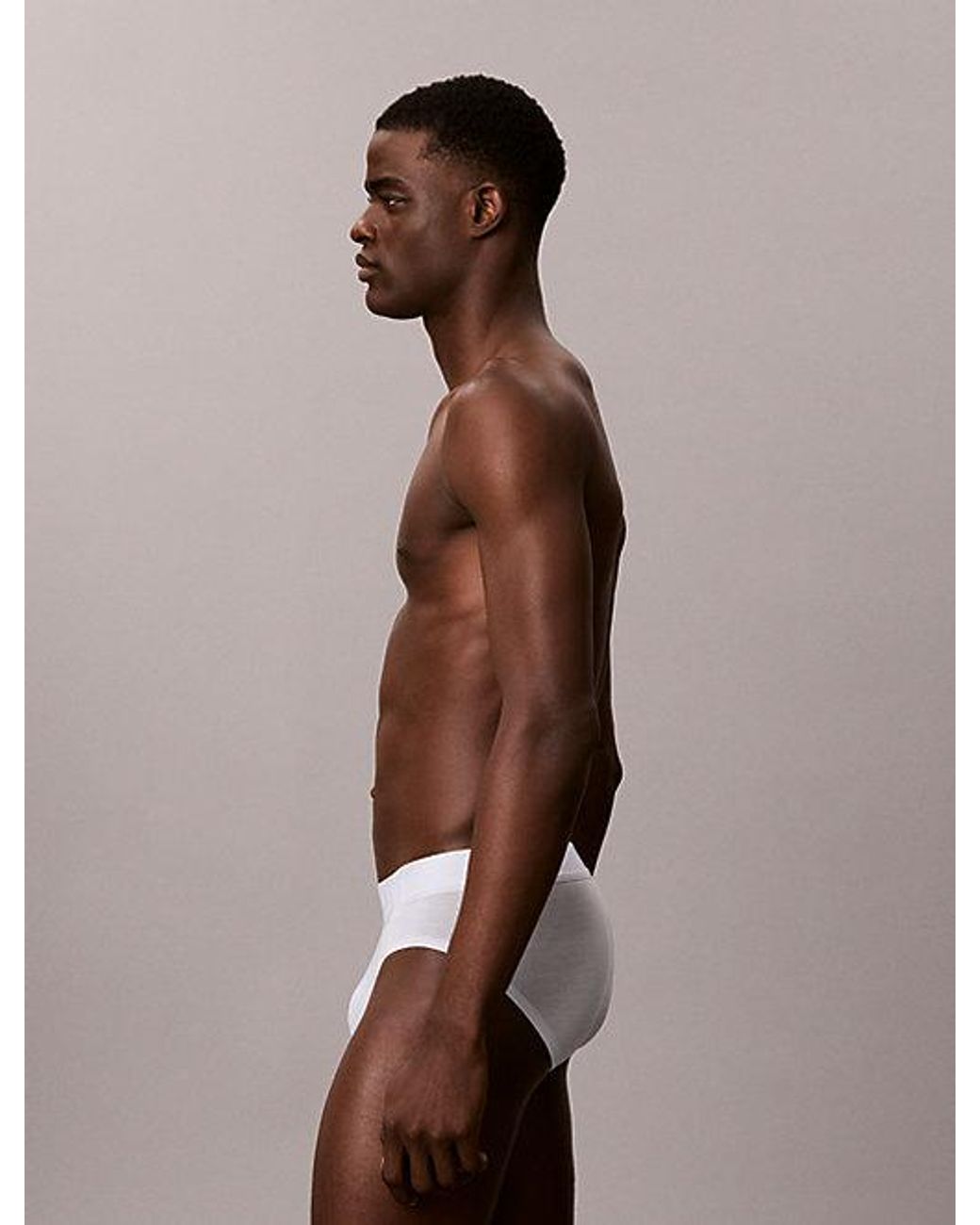 Calvin Klein Blue 3 Pack Hip Briefs Ultra Soft Cotton Lyocell for men