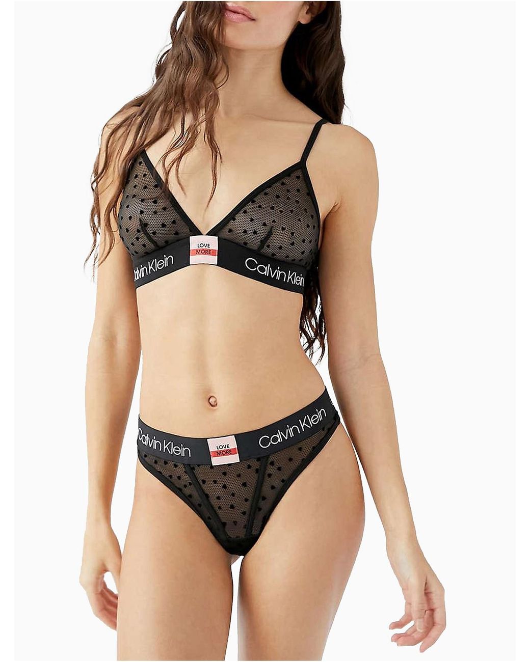 CALVIN KLEIN UNDERWEAR Triangle Bra - CK One Glitter