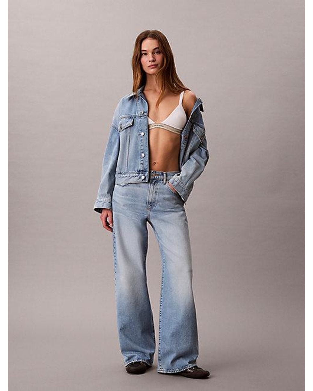 Calvin Klein Blue Jeans Wide Leg Jeans