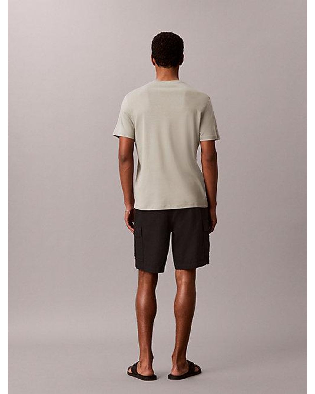 Calvin Klein Gray Supima Cotton T-Shirt for men