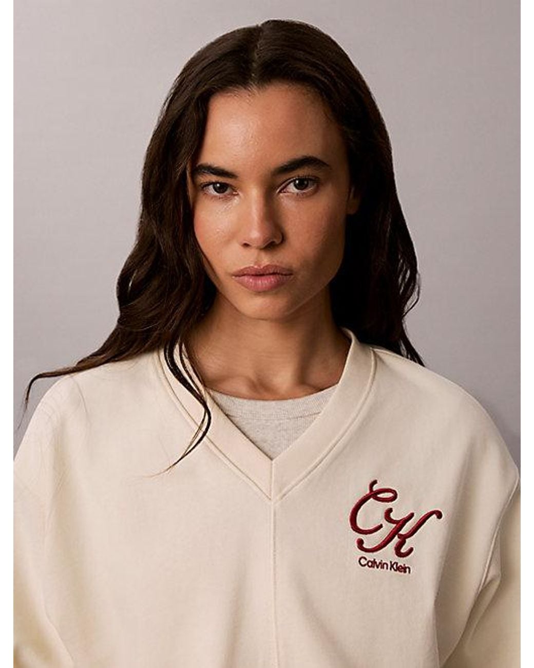 Calvin Klein Natural Jeans Relaxed Terry Sweatshirt