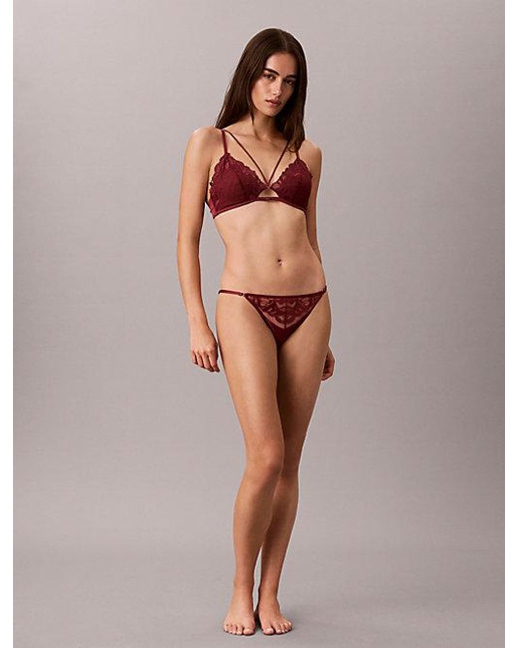 Calvin Klein Multicolor Bikini Briefs Ck Lace Floral