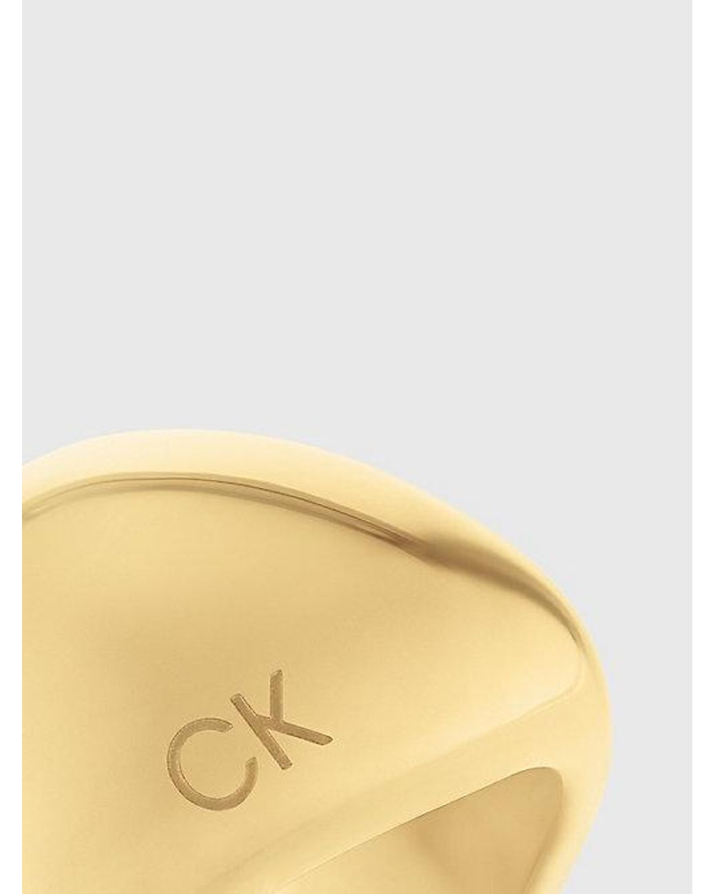 Calvin Klein Metallic Plated Steel Chunky Ring