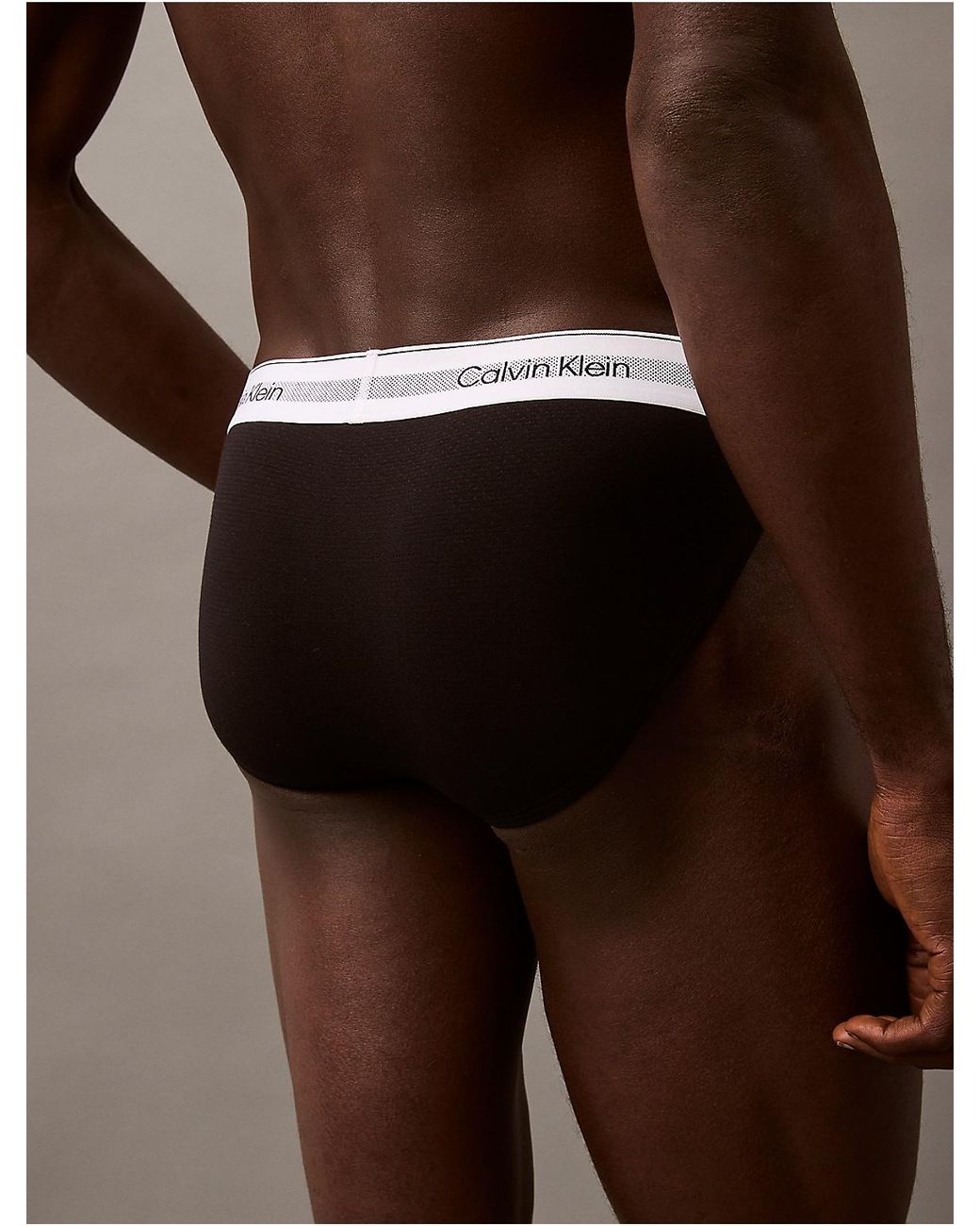 ◆ ◆ Men's Icon Modal Mesh Stretch Hip Brief Icon Modal Mesh 3-Pack Sports Brief | Calvin Klein