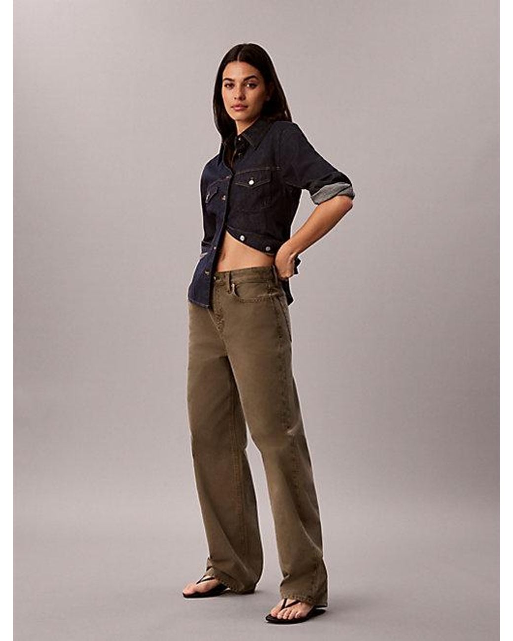Calvin Klein Green Jeans 90S Straight Jeans