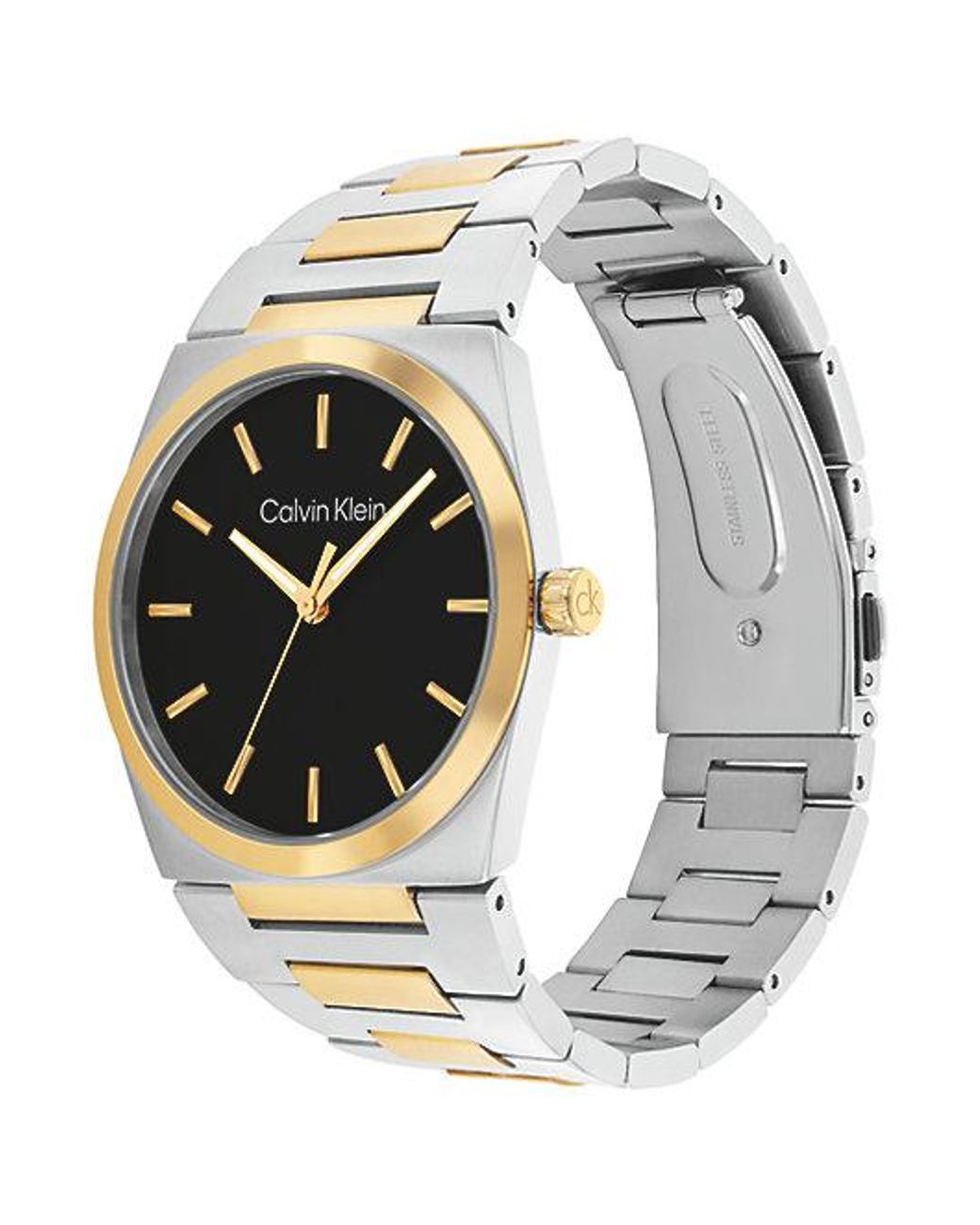 Calvin Klein Gray Two Tone Steel Bracelet Watch for men
