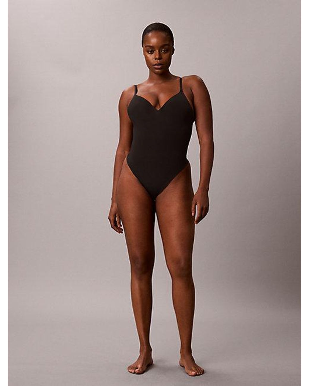 Calvin Klein Brown Shapewear Bodysuit Perfectly Fit Shapewear