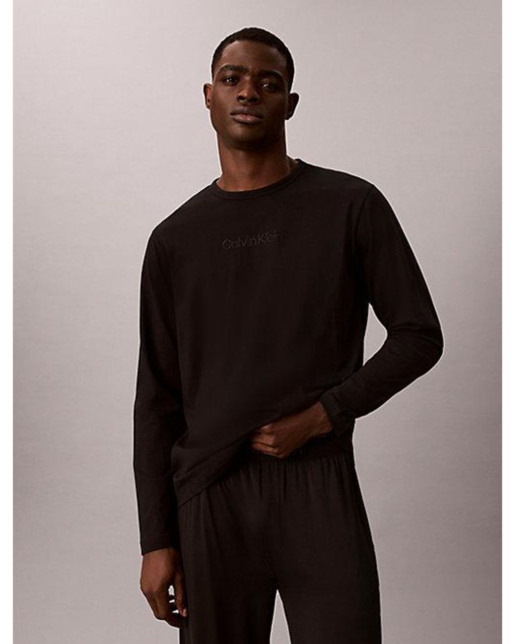 Calvin Klein Black Pyjama Top for men