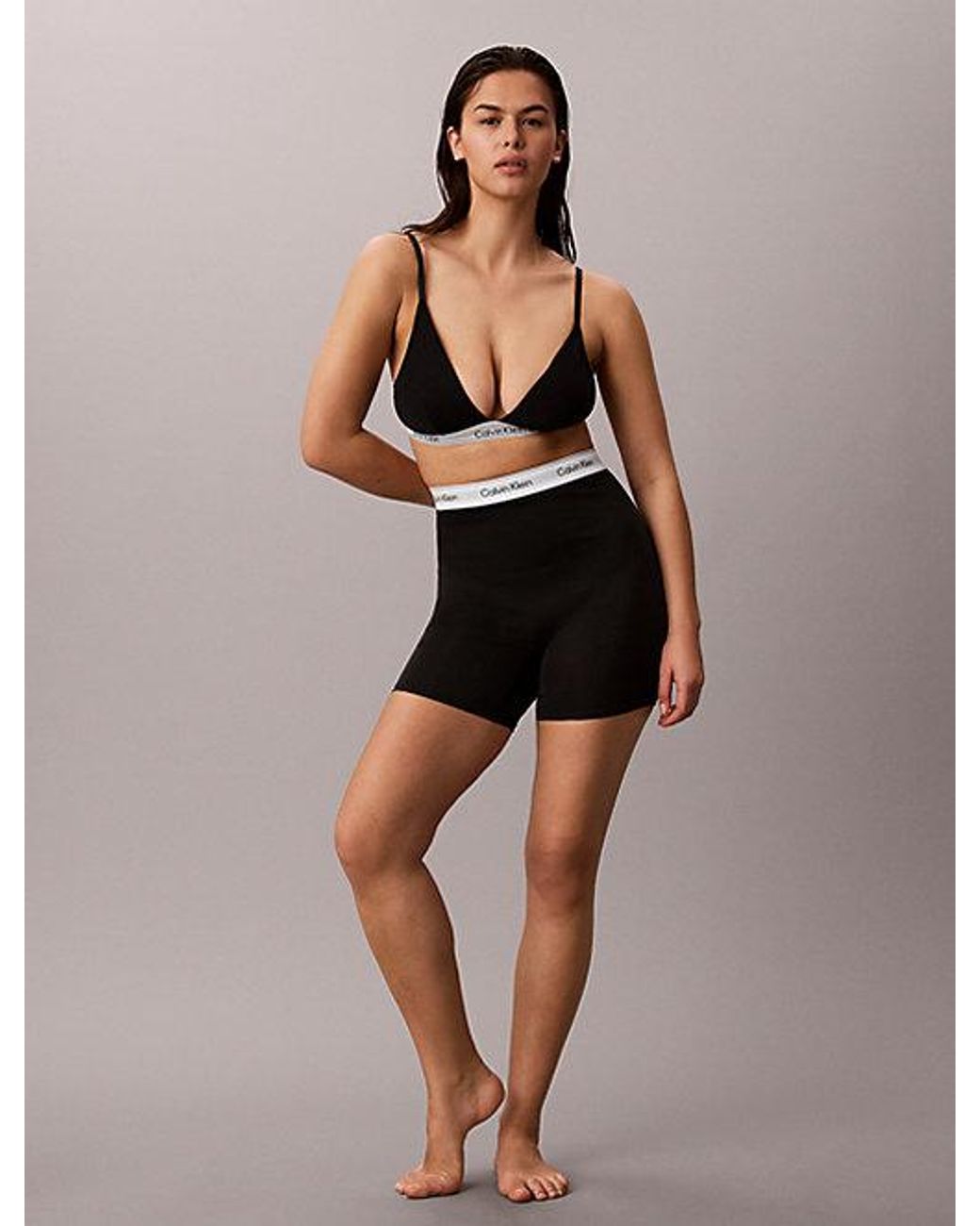 Calvin Klein Black Shapewear Shorts Icon Cotton Modal Shapewear