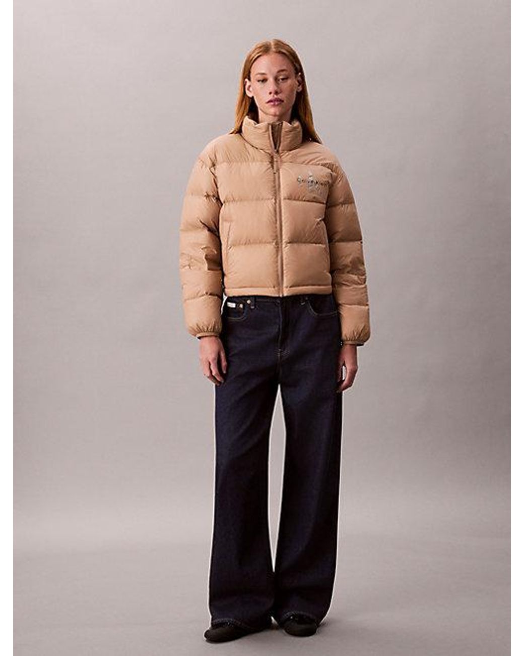 Calvin Klein Monogram Donsjack in het Multicolor
