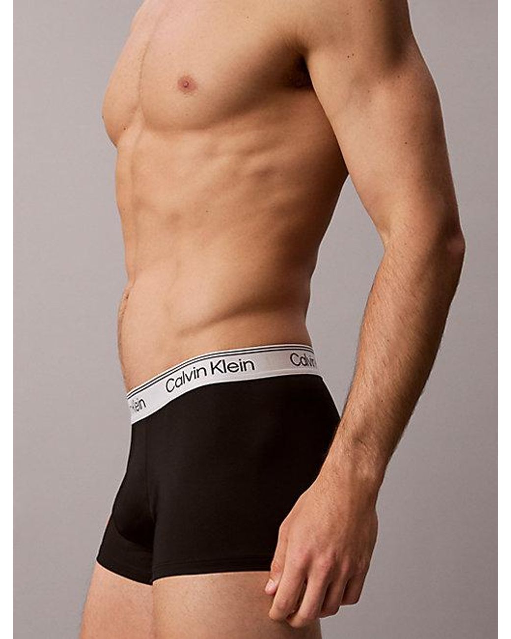 Calvin Klein Black 5 Pack Low Rise Trunks for men
