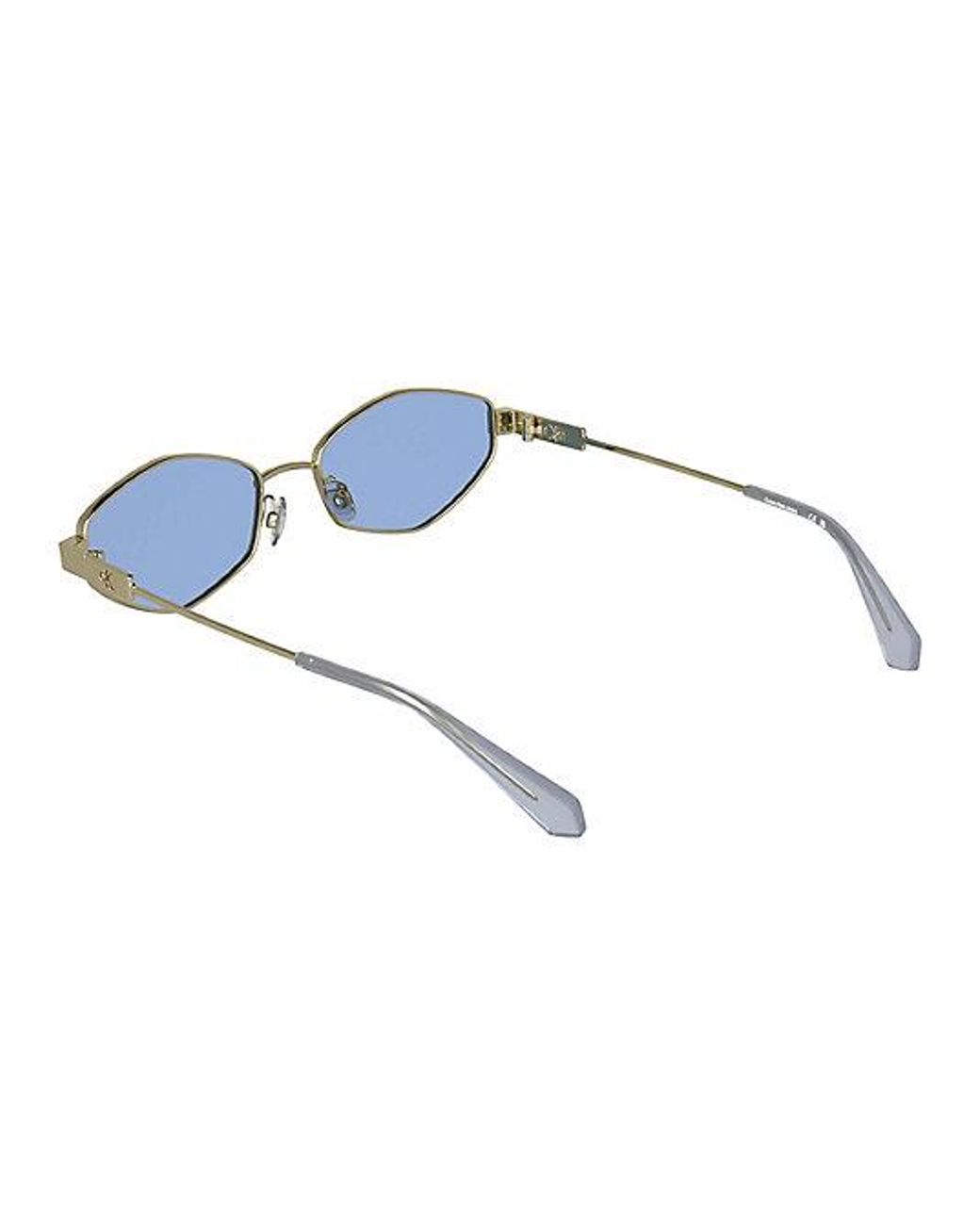 Calvin Klein Blue Jeans Modified Rectangle Sunglasses