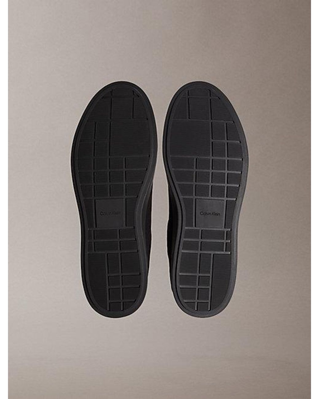 Calvin Klein Brown Brooke Canvas Signature Logo Trainers for men