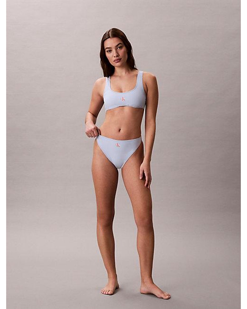 Calvin Klein Bralette Bikinitop in het Multicolor