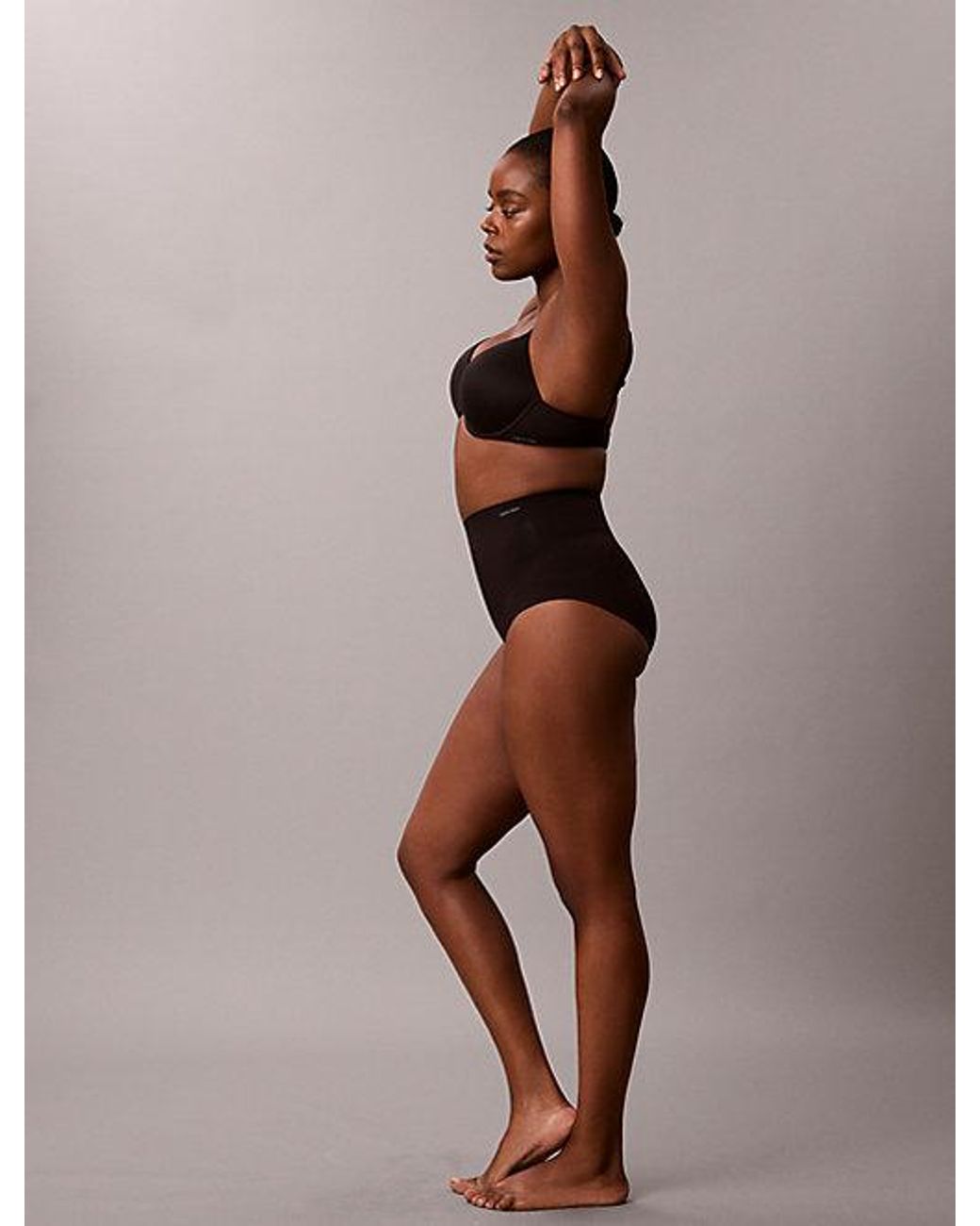 Calvin Klein Brown High Waisted Shapewear Briefs Firm