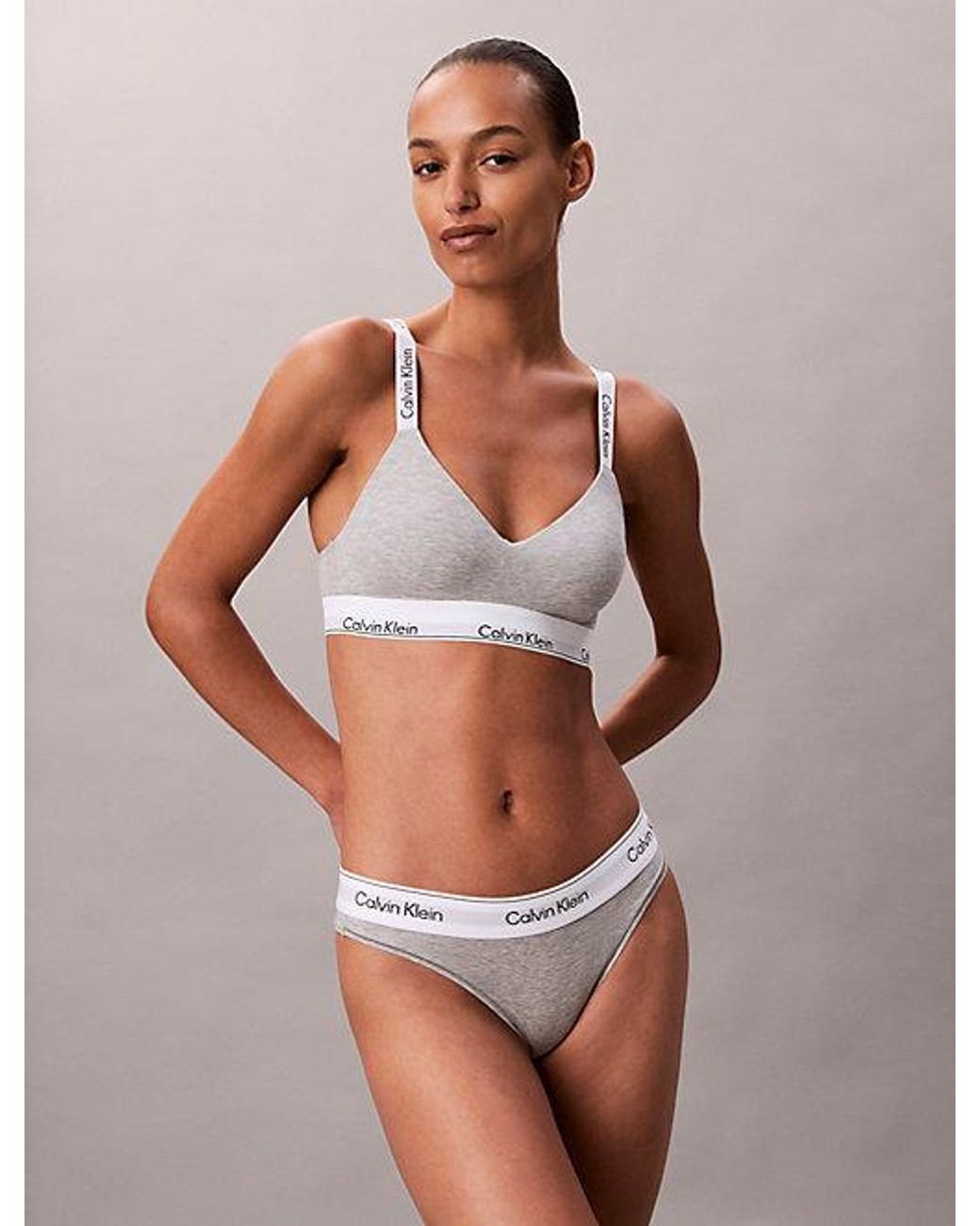 Calvin Klein Multicolor Lightly Lined Bralette Icon Cotton Modal