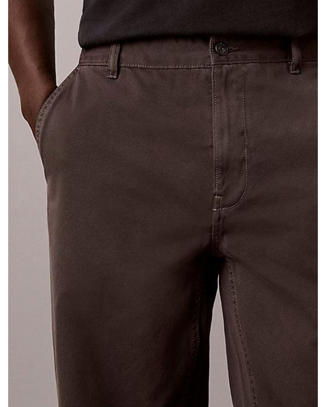 Calvin Klein Brown Jeans Baggy Chino Pants for men