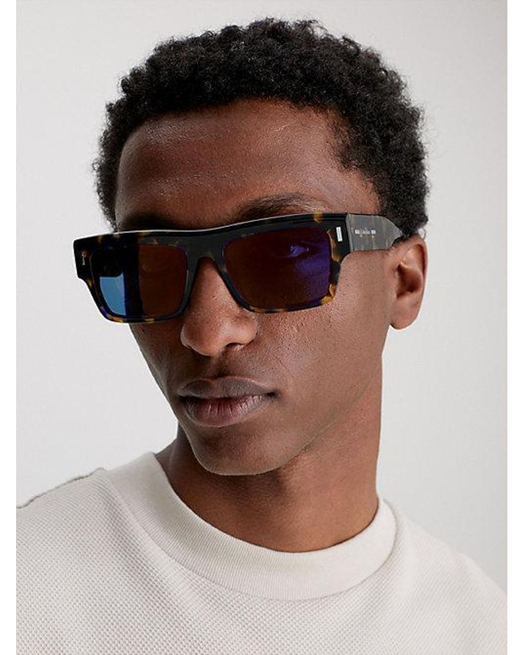 Calvin Klein Blue Square Sunglasses