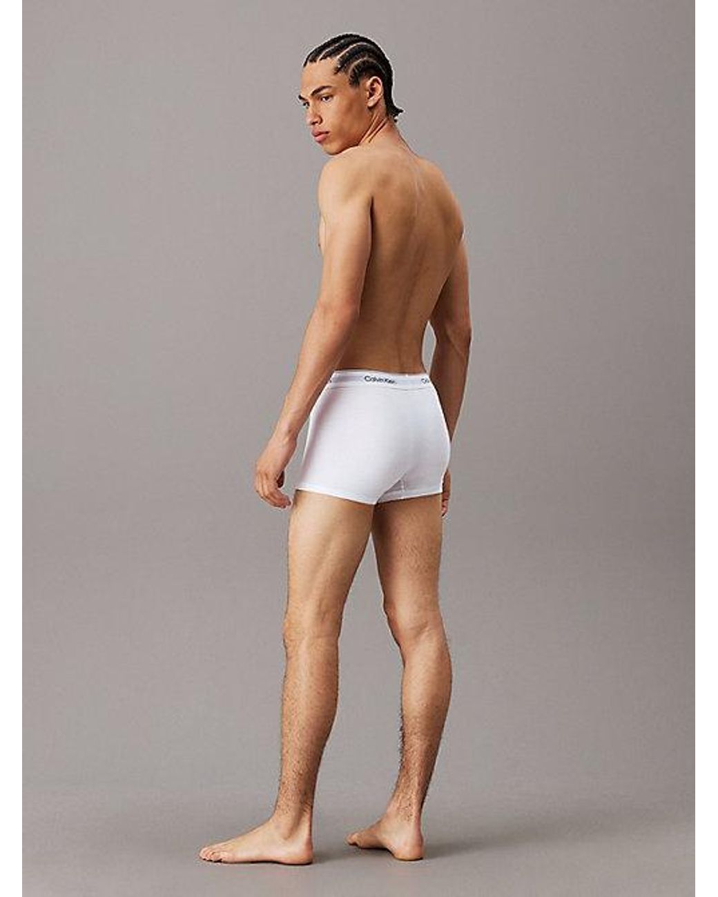 Calvin Klein White 3 Pack Trunks - Modern Cotton for men