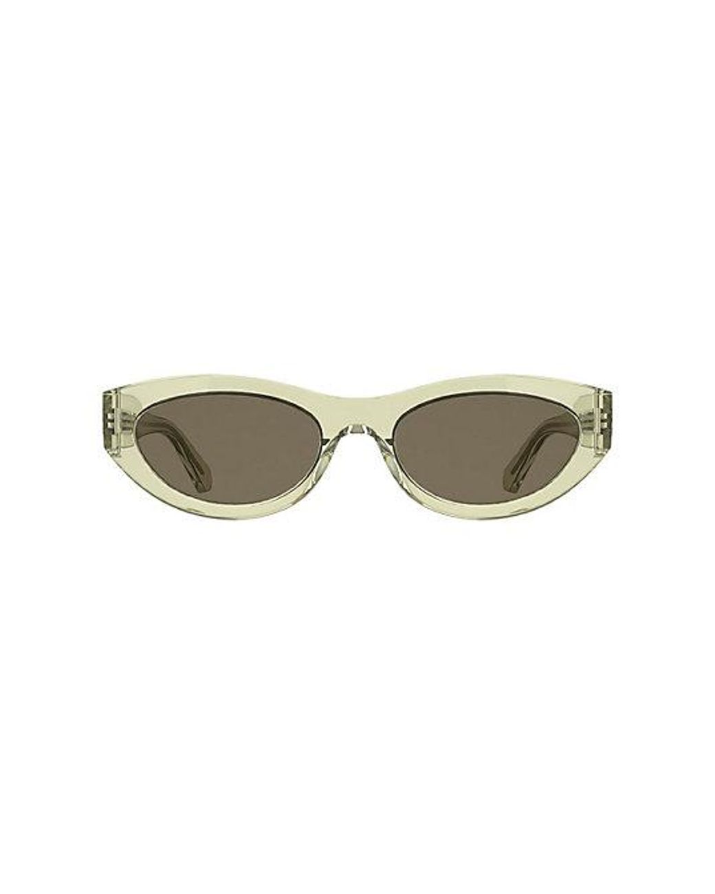 Calvin Klein Green Oval Sunglasses