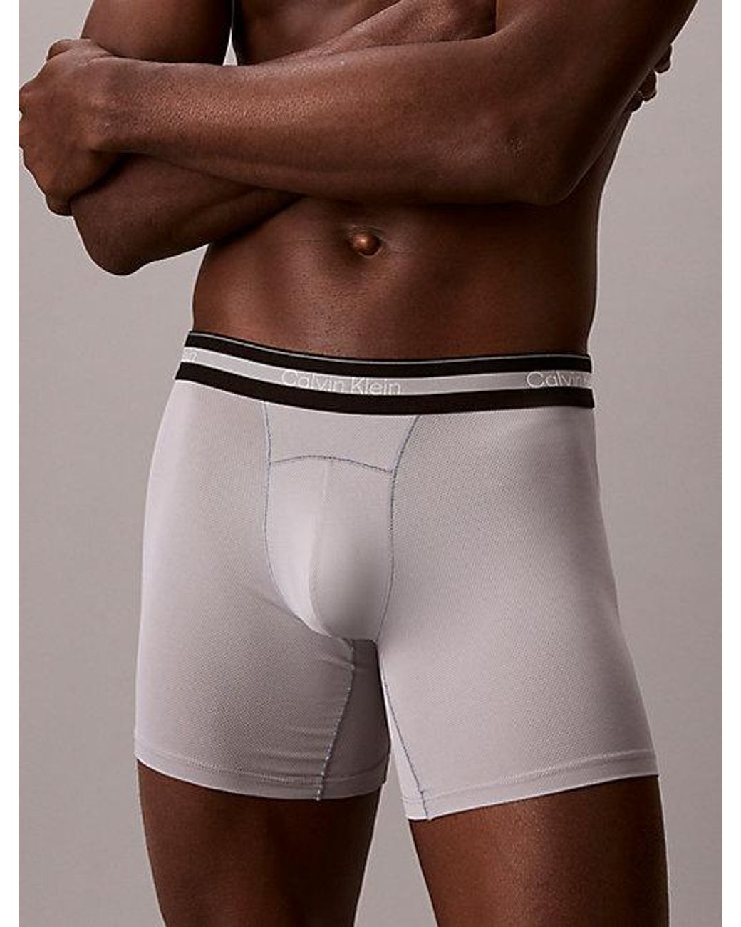 Calvin Klein 3Er-Pack Lange Boxershorts in Red für Herren