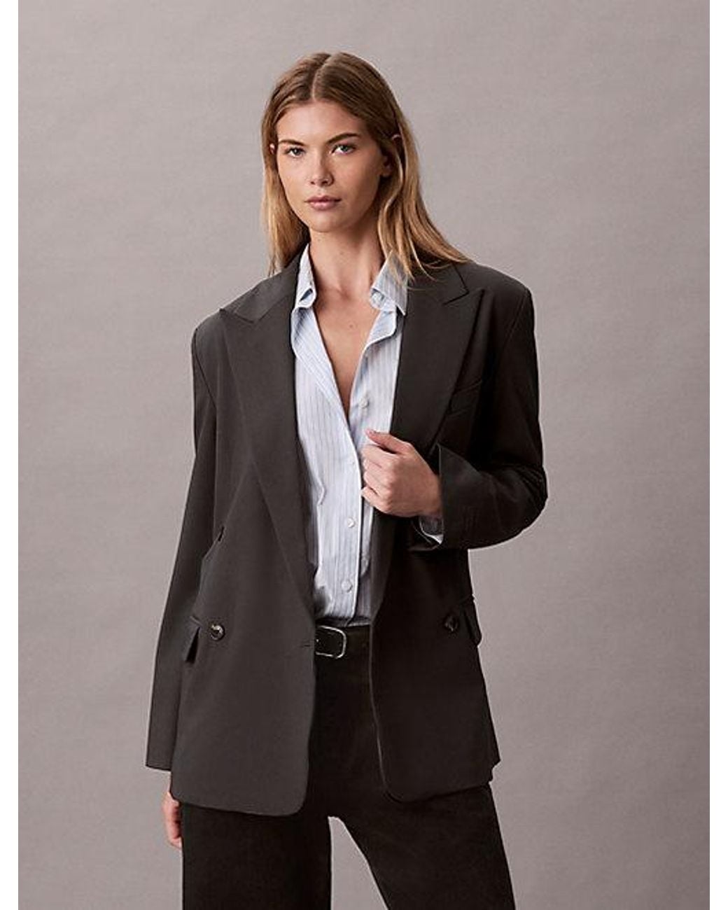 Calvin Klein Multicolor Jeans Classic Double Breasted Blazer