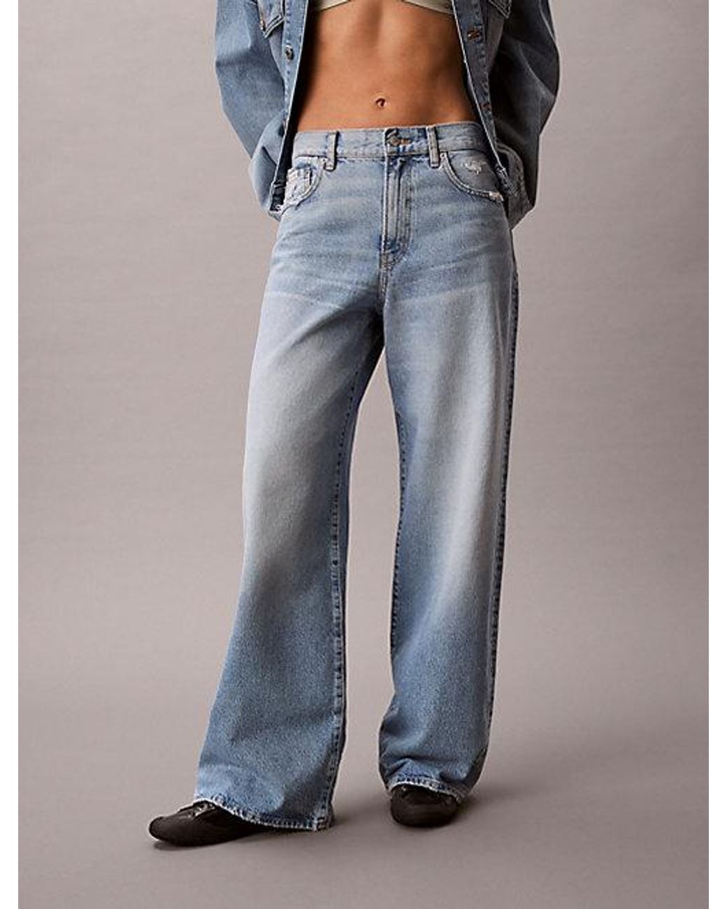 Calvin Klein Blue Jeans Wide Leg Jeans